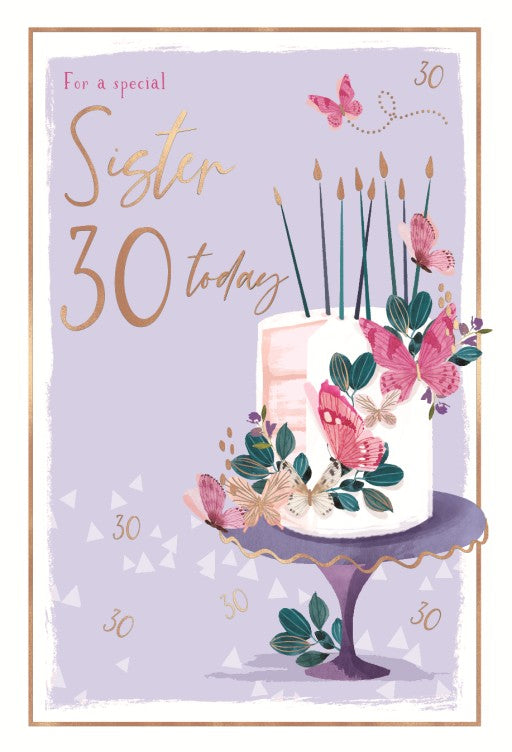 ICG Sister 30th Birthday Card