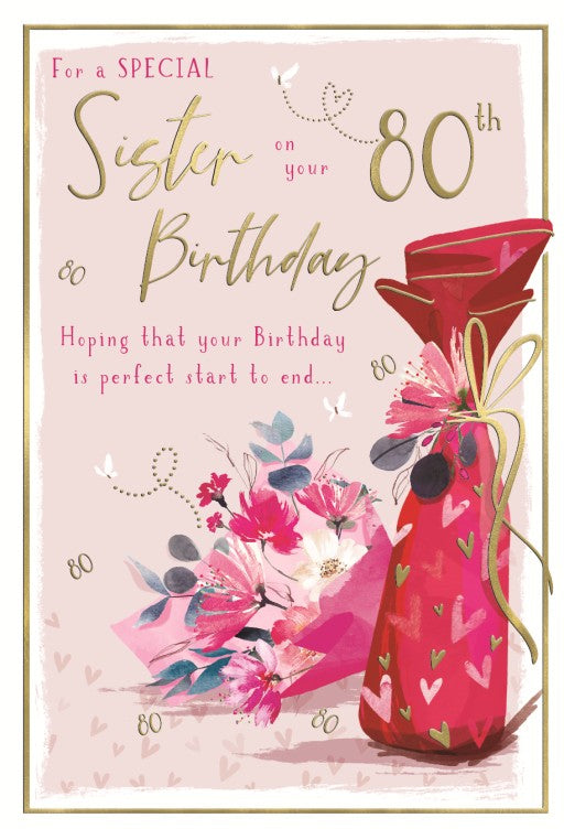 ICG Sister 80th Birthday Card