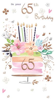 ICG Female 65th Birthday Card*