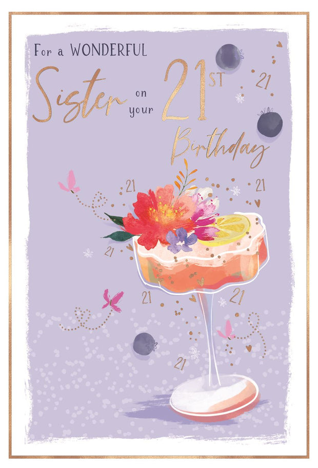 ICG Sister 21st Birthday Card