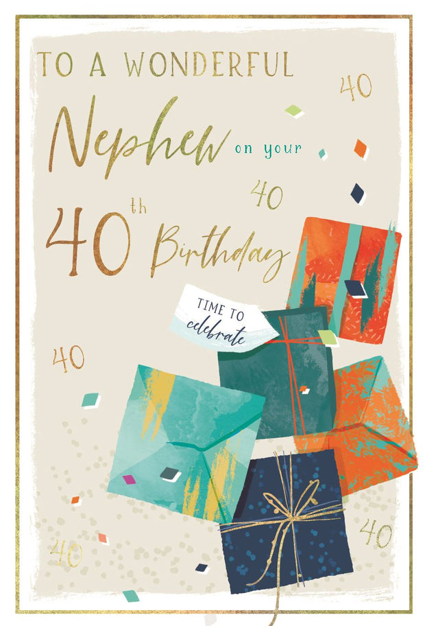 ICG Nephew 40th Birthday Card