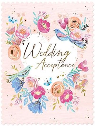 Paper House Wedding Acceptance Card*