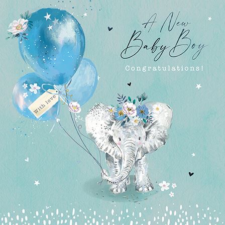 Paper House New Baby Boy Card *