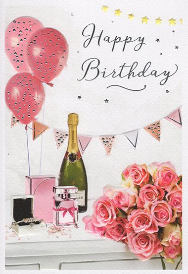 ICG Balloons & Fizz Birthday Card*