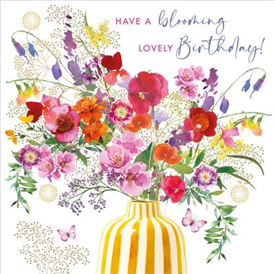Nigel Quiney Garden Flowers Bouquet Birthday Card*
