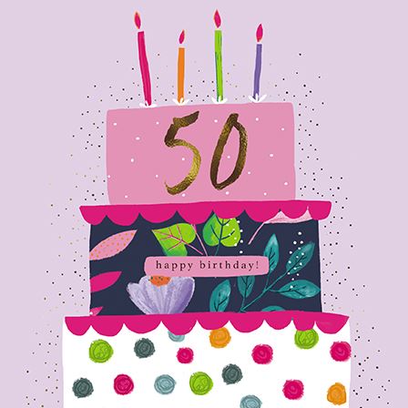 Paper House 50th Birthday Card*