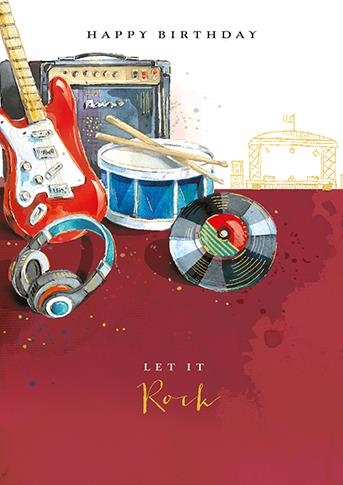 Ling Design Rock Star Birthday Card*