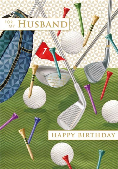 Nigel Quiney Husband Golfing Birthday Card*