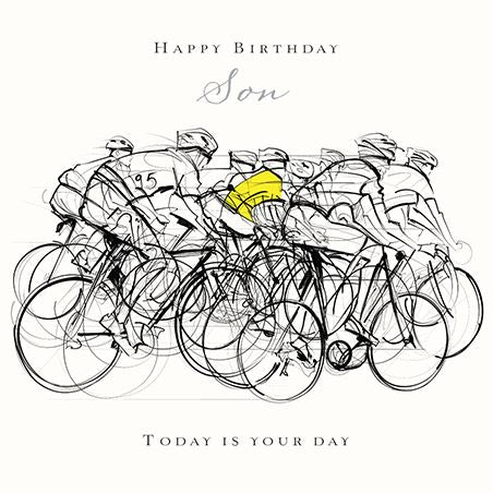 Ling Design Son Cycling Birthday Card*