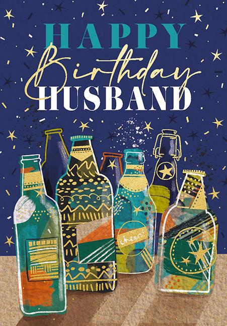 Ling Design Husband Birthday Card