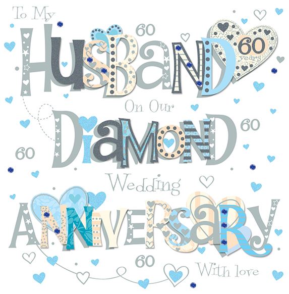 Talking Pictures Husband Diamond Anniversary Card*