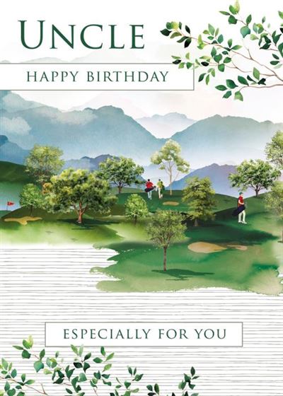 Nigel Quiney Uncle Golfing Birthday Card*