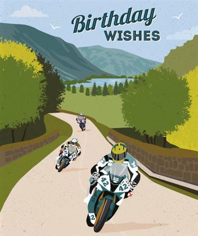 Nigel Quiney Motorbike Birthday Card*