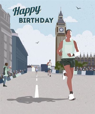 Nigel Quiney Runner Birthday Card*