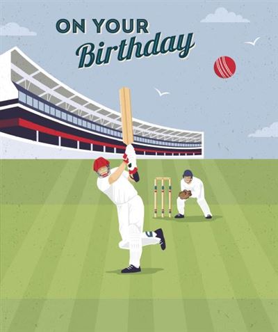 Nigel Quiney Cricket Birthday Card*