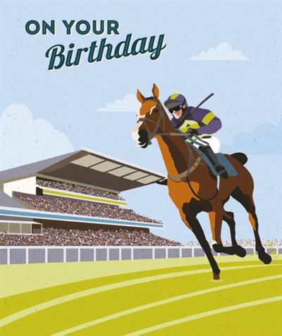 Nigel Quiney Horse Racing Birthday Card*