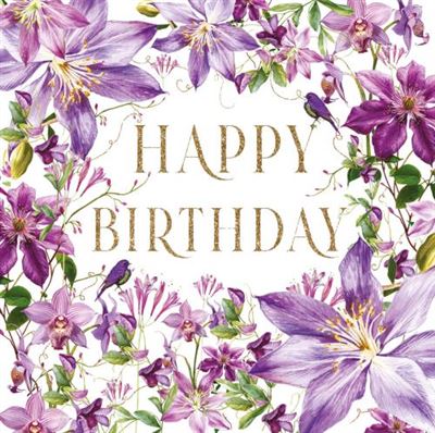 Nigel Quiney Floral Birthday Card*