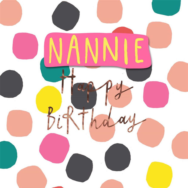 Hallmark Nannie Birthday Card