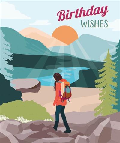 Nigel Quiney Endeavour Hiking Birthday Card*