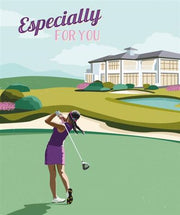 Nigel Quiney Endeavour Female Golfer Birthday Card*