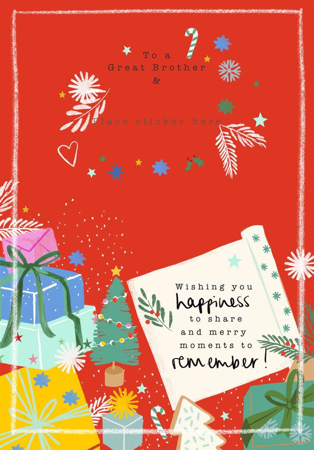 Hallmark Brother & Partner etc Christmas Card**