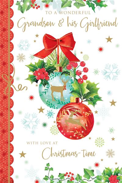 Grassroots Grandson & His Girlfriend Christmas Card**