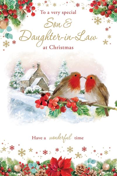 Grassroots Son & Daughter in Law Christmas Card**