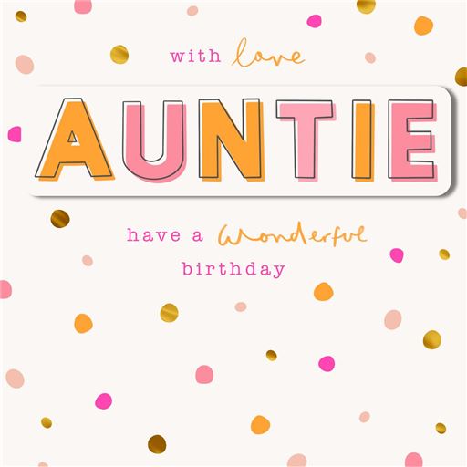 Hallmark Auntie Birthday Card*