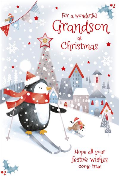 Grassroots Grandson Christmas Card**