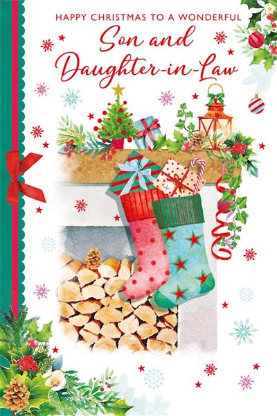Grassroots Son & Daughter in Law Christmas Card**
