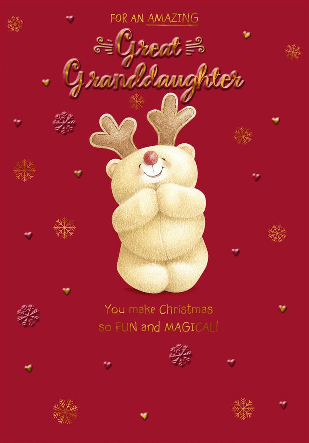 Hallmark Great Granddaughter Christmas Card**