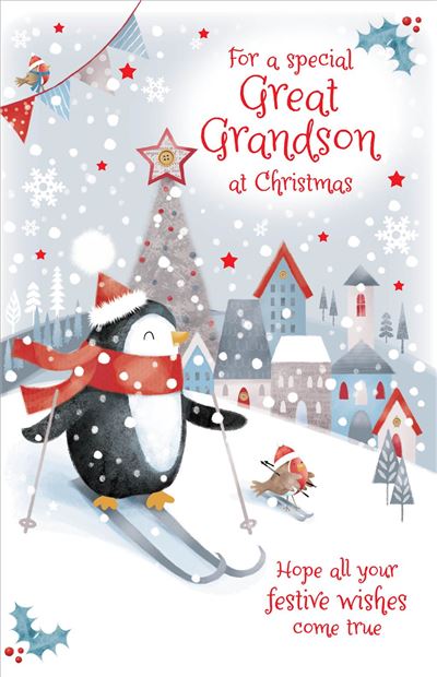 Grassroots Great Grandson Christmas Card**