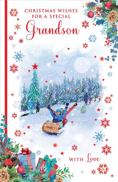 Grassroots Grandson Christmas Card**