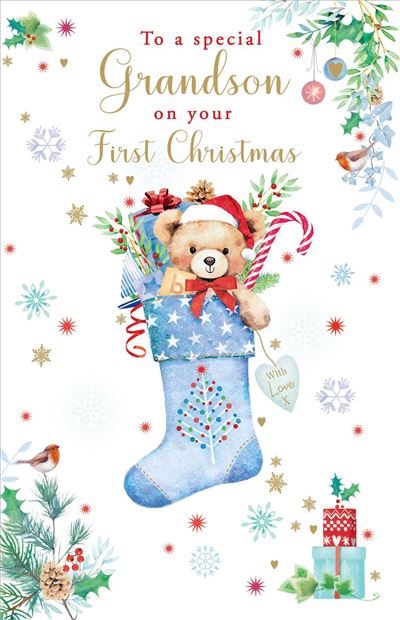 Grassroots Grandson's 1st Christmas Card**
