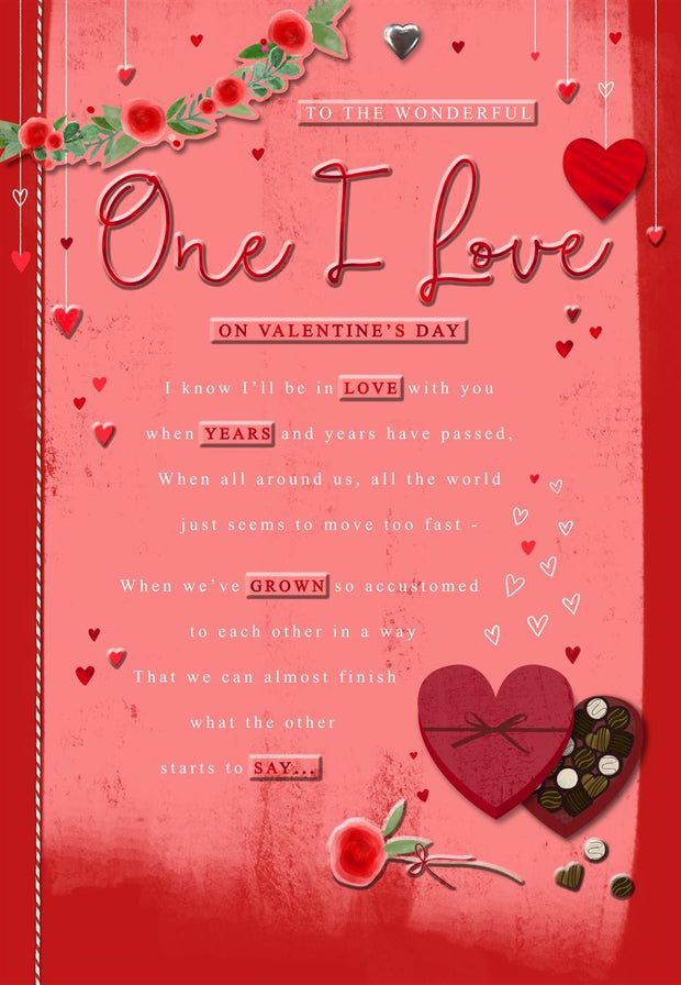 Hallmark One I Love Valentine's Day Card