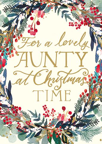 Ling Design Aunty Christmas Card**