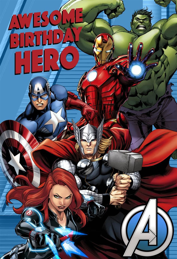 Hallmark Marvel Avengers Birthday Card*