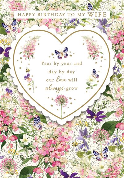Nigel Quiney Wife Birthday Card*