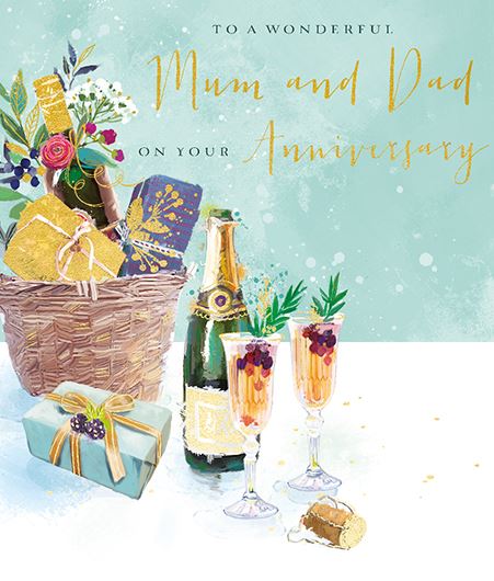 Ling Design Mum & Dad Anniversary Card*