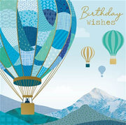 Nigel Quiney Vibez Hot Air Balloon Collage Birthday Card*