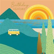 Nigel Quiney Vibez Campervan  Collage Birthday Card*