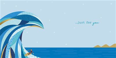 Nigel Quiney Vibez Surfer Collage Birthday Card*