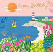 Nigel Quiney Vibez Coastal Collage Birthday Card*