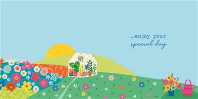 Nigel Quiney Vibez Greenhouse Collage Birthday Card*