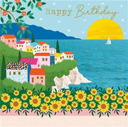 Nigel Quiney Vibez Sunflowers Collage Birthday Card*