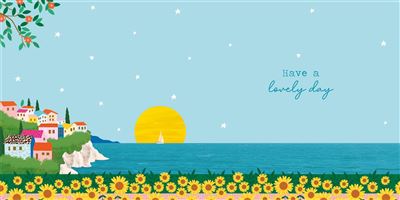 Nigel Quiney Vibez Sunflowers Collage Birthday Card*