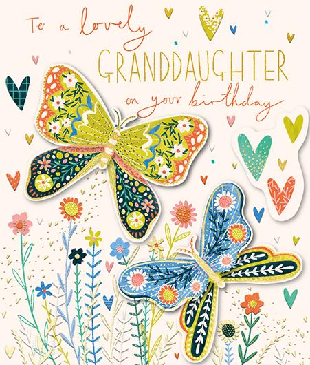 Ling Designs Granddaughter Birthday Card*