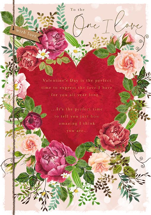 Ling Design One I Love Valentine's Day Card