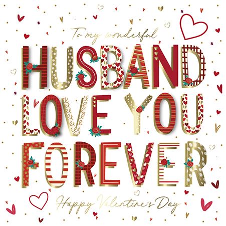 Ling Design Husband Valentine's Day Card