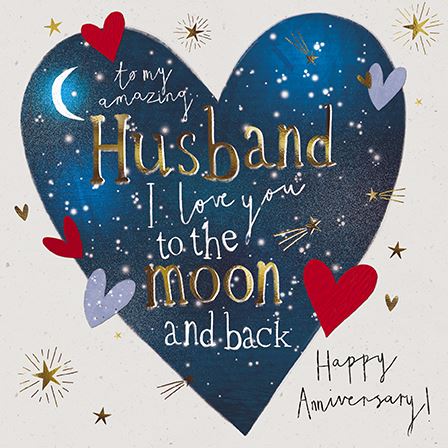Paper House Husband On Our Anniversary Card *